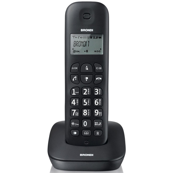 Brondi GALA Telefono DECT Identificatore di chiamata Nero