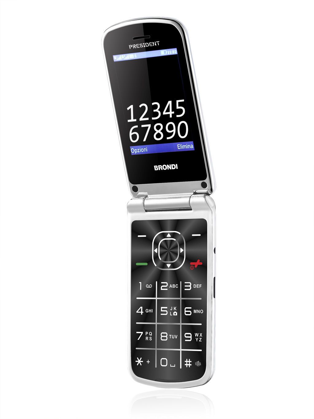 BRONDI President 7,62 cm (3) 130 g Bianco Telefono cellulare basico, Cellulari e Senior phone in Offerta su Stay On