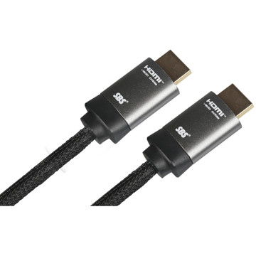 Cavo HDMI v.2.0  alta velocità con canale Ethernet e nuclei in ferrite anti disturbo,connettori dora
