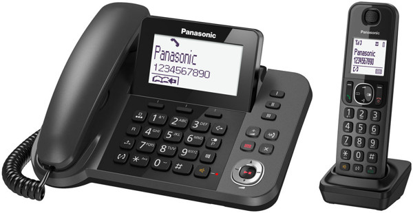 Panasonic KX-TGF320E telefono Telefono DECT Identificatore di chiamata Nero