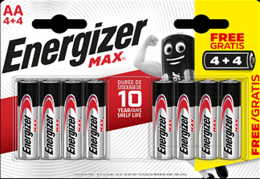 BATTERIA ENERGIZER MAX AA BP8 4+4