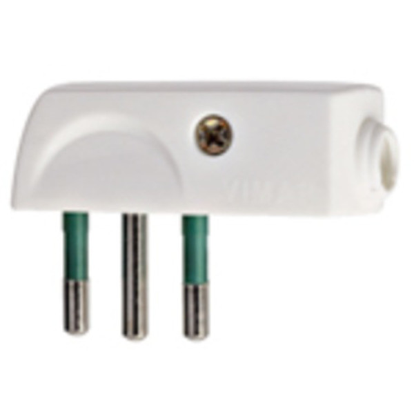 Spina 2P+T 10A SPA11 90 bianco
