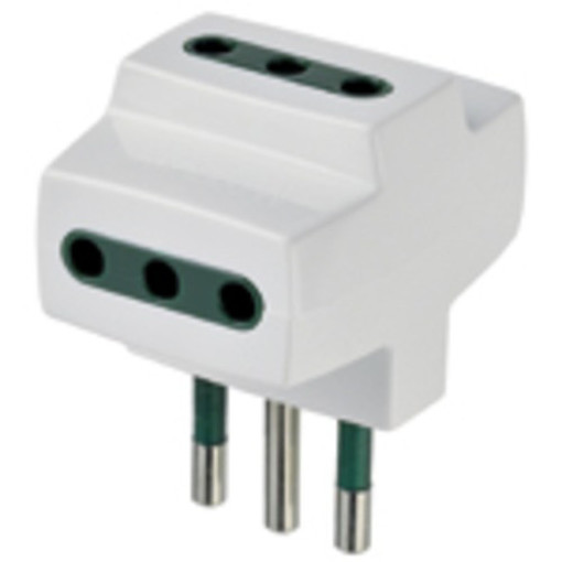 Adattatore mult S11+3P11 bianco