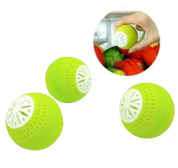 Set 3 Sfere Per Frigorifero Mantiene Frutta E Verdura + A Lungo E Rimuove Cattivi Odori