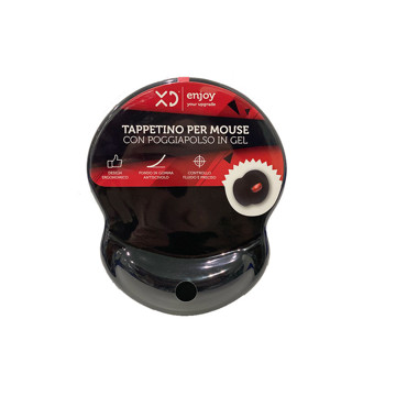 Tappetino Mouse in Gel Black - Mouse Pad dimensioni 230*190*20