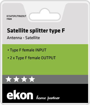 Splitter satellite 1 input - 2