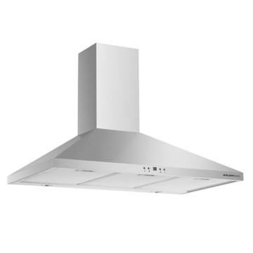 Cappa 90 Cm Inox Camino Led Filtri Carbone