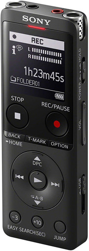 Sony ICD-UX570 Memoria interna e scheda di memoria Nero