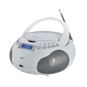 Boombox Radio Dab Cd Usb Mp3 Dab,Cd,Usb,Mp3, Bianco E Nero