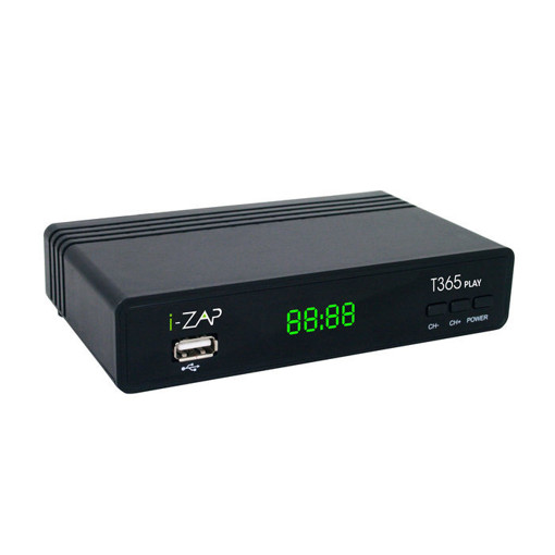 i-ZAP T365 Play Cavo, Ethernet (RJ-45), Terrestre HD Nero