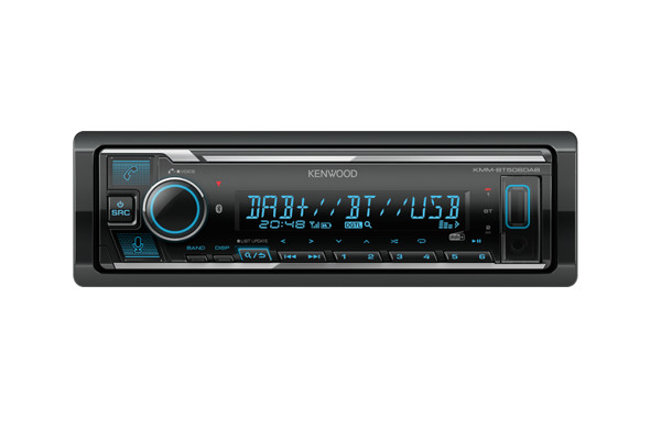 Kenwood KMM-BT506DAB  Autoradio Dab/Dab Plus con usb,Bluetooth, remote app  Nero 50 W