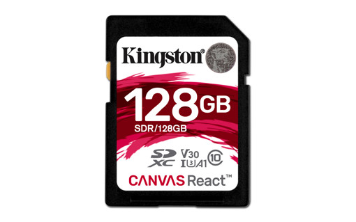 Kingston Technology SD Canvas React memoria flash 128 GB SDXC UHS-I Classe 10