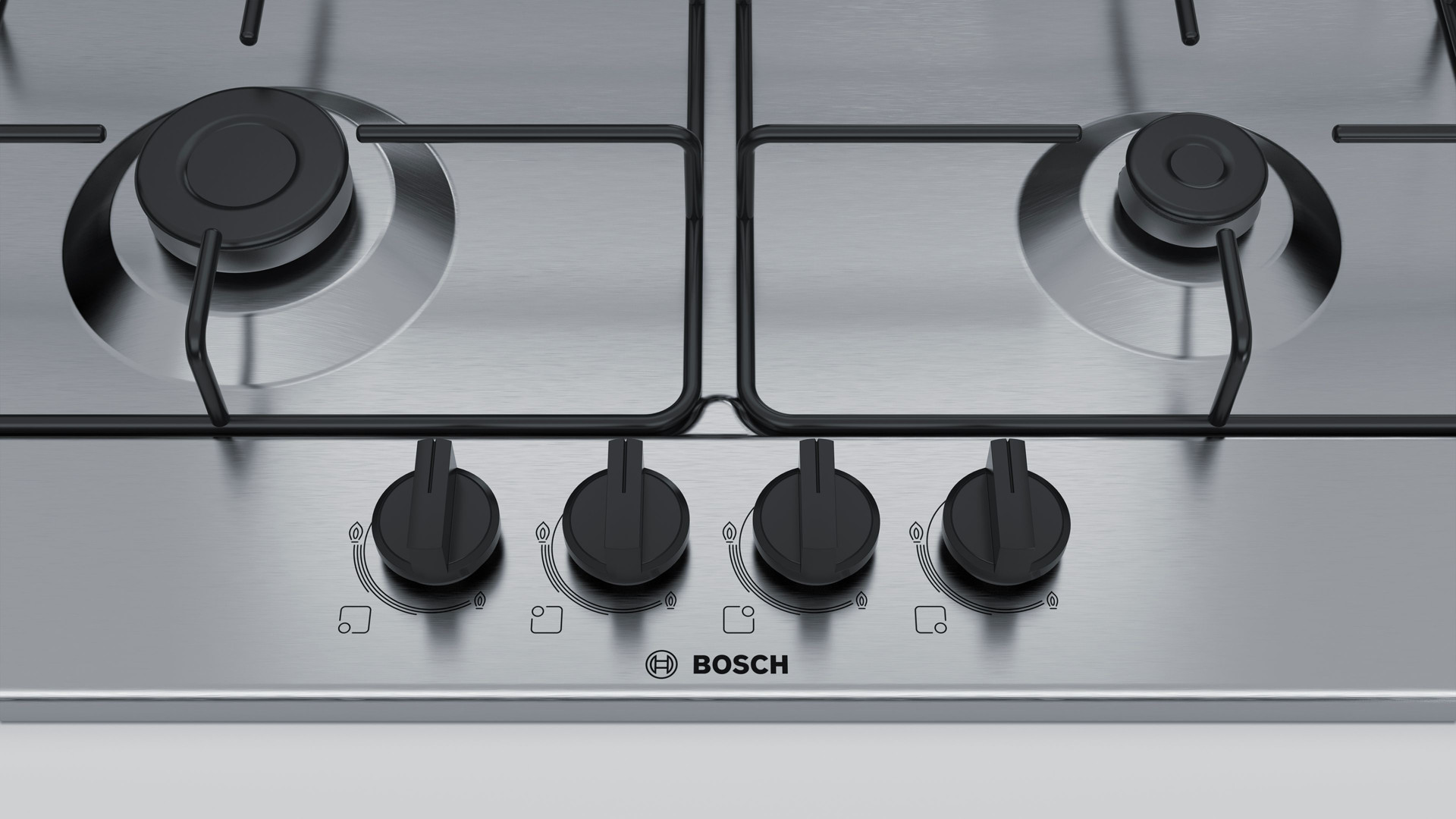 BOSCH Serie 4 PGP6B5B85 piano cottura Acciaio inossidabile Da incasso 58 cm  Gas 4 Fornello(i), Piani Cottura a Gas in Offerta su Stay On