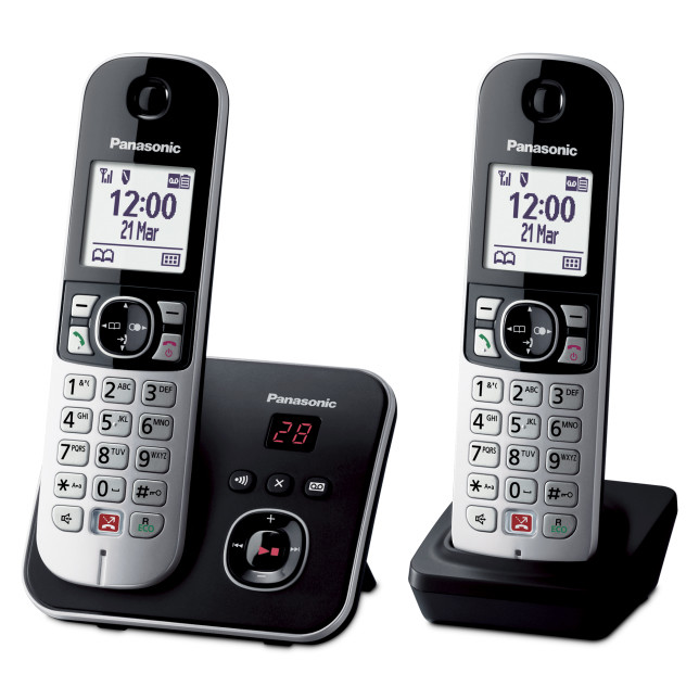 PANASONIC KX-TG6862JTB telefono Telefono DECT Identificatore di chiamata  Nero, Argento, Telefoni Cordless in Offerta su Stay On