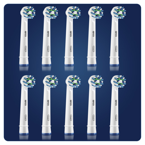 Oral-B CrossAction Testine di ricambio per spazzolino 8 + 2 Extra