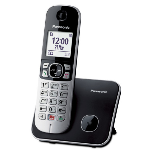 Panasonic KX-TG6851JTB telefono Telefono DECT Identificatore di chiamata Nero, Grigio
