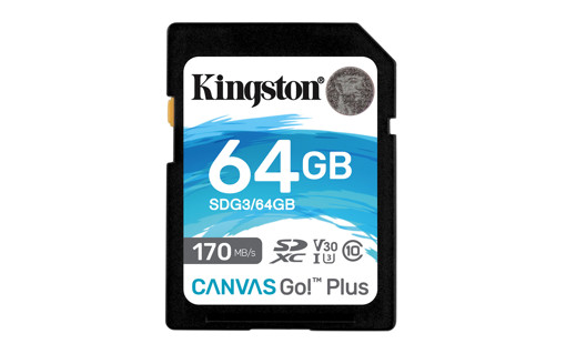 Kingston Technology Canvas Go! Plus memoria flash 64 GB SD UHS-I Classe 10