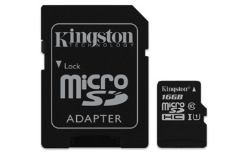 Memory Card Micro Sd 16Gb Velocita' + Adapter High Speed Cl10,Uhs1,Sdhc