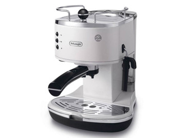 Macchina Caffe' Espresso Caldaia Inox A Cialde Bianca