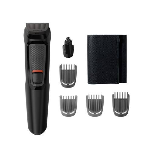 Philips MULTIGROOM Series 3000 6 accessori Lame in acciaio autoaffilanti 6 in 1, Barba