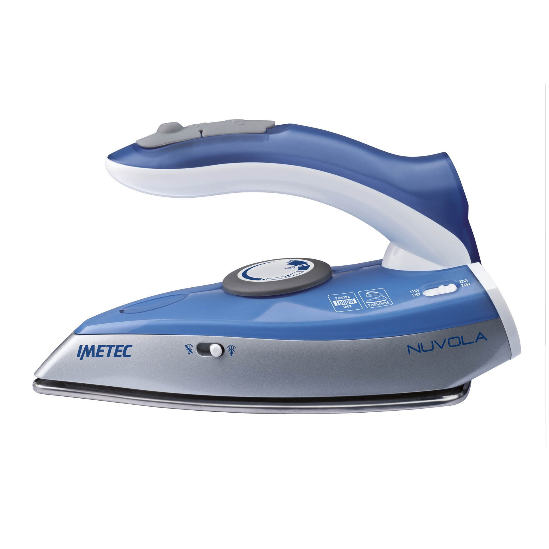 IMETEC Nuvola Ferro a vapore Acciaio inossidabile 1000 W Blu, Grigio, Ferri  da stiro in Offerta su Stay On