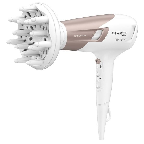 ROWENTA Studio Dry CV5830F0 asciuga capelli 2100 W Beige, Bianco, Asciugacapelli in Offerta su Stay On