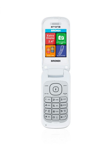 Brondi Stone 6,1 cm (2.4") 86 g Bianco Telefono cellulare basico