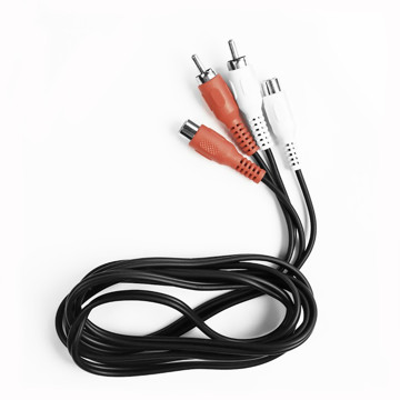 Cavo audio 2 RCA maschio a 2 RCA femmina, lunghezz a cavo 1,8 m