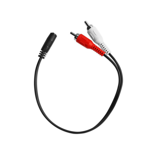 Ekon ECAJACK2RCA03FM cavo audio 0,3 m 3.5mm 2 x RCA Nero