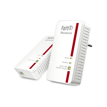 Fritz powerline 1240 e kit wifi,n300,1 porta gigabit
