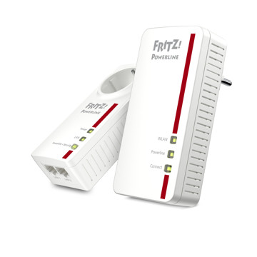 Fritz!Powerline 1260E Kit Ri Wifi,Dual Band Ac1266