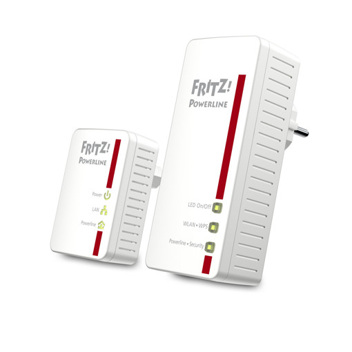 AVM FRITZ!Powerline 540E WLAN Set International 500 Mbit/s Collegamento ethernet LAN Wi-Fi Bianco 2 pezzo(i)