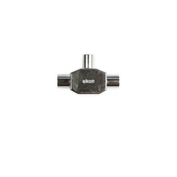 Splitter coassiale antenna schermato 1 x 9,5 mm ma schio a 2 x 9,5 mm femmina