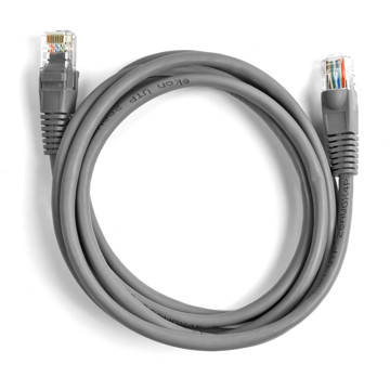 Cavo di rete per PC UTP cat 5e colore grigio, conn ettori RJ45, lunghezza cavo 1.8 m