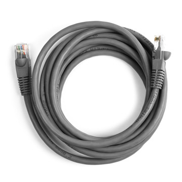 Cavo di rete per PC UTP cat 6 colore grigio, conne ttori RJ45, lunghezza cavo 3 m