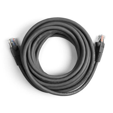 Cavo di rete per PC UTP cat 6 colore grigio, conne ttori RJ45, lunghezza cavo 5 m