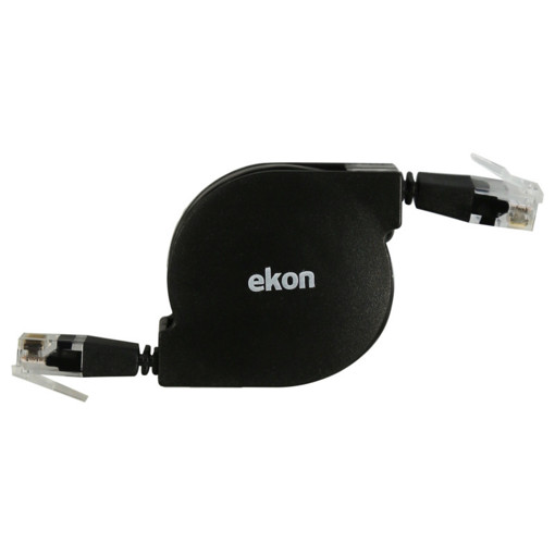 Ekon Cat 5e cavo di rete Nero 1 m Cat5e U/UTP (UTP)