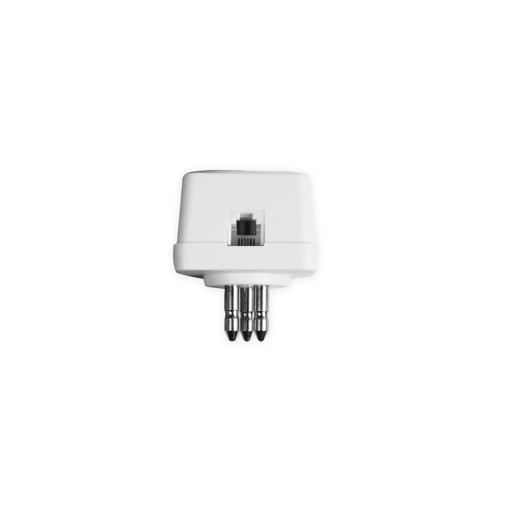 Ekon ECTELFIXADSL3P cable gender changer 2x Terminal plug RJ11 Bianco