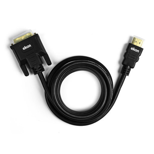 Ekon ECVDVI24HDMI15MMG cavo e adattatore video 1,5 m HDMI tipo A (Standard) DVI-D Nero