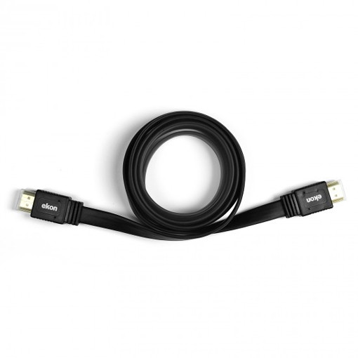 Ekon ECVHDMI18FLAT cavo HDMI 1,8 m HDMI tipo A (Standard) Nero