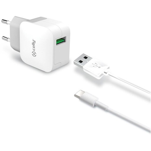 Celly TCUSBLIGHT Caricabatterie per dispositivi mobili Bianco Interno