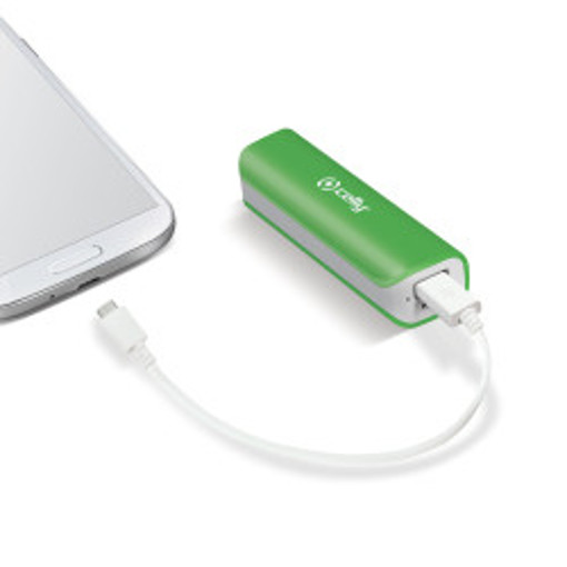 Celly Li-Ion 2600mAh batteria portatile Ioni di Litio Verde