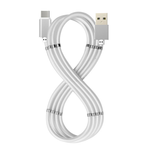 Celly USBUSBCMAGWH cavo USB 1 m USB 3.2 Gen 1 (3.1 Gen 1) USB A USB C Bianco
