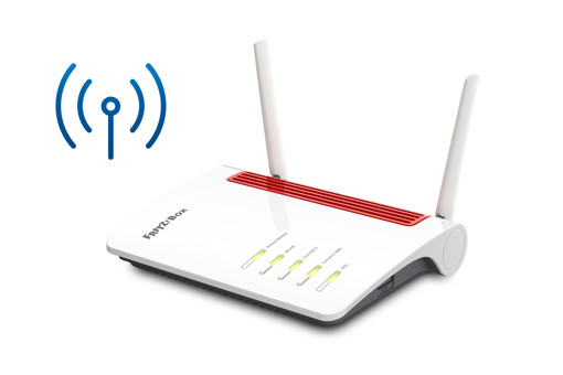 AVM FRITZ!Box 6850 LTE router wireless Gigabit Ethernet Dual-band (2.4 GHz/5 GHz) 3G 4G Rosso, Bianco