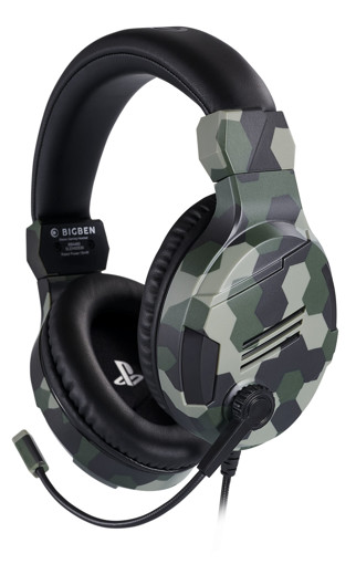 Bigben Interactive PS4OFHEADSETV3G cuffia e auricolare Padiglione auricolare Connettore 3.5 mm Mimetico