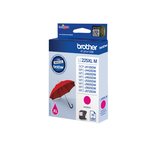 Brother LC-225XLM cartuccia d'inchiostro 1 pezzo(i) Originale Magenta