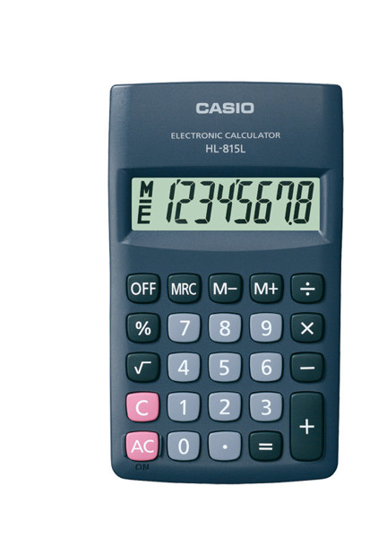 casio hl-815l calcolatrice tasca calcolatrice di base nero