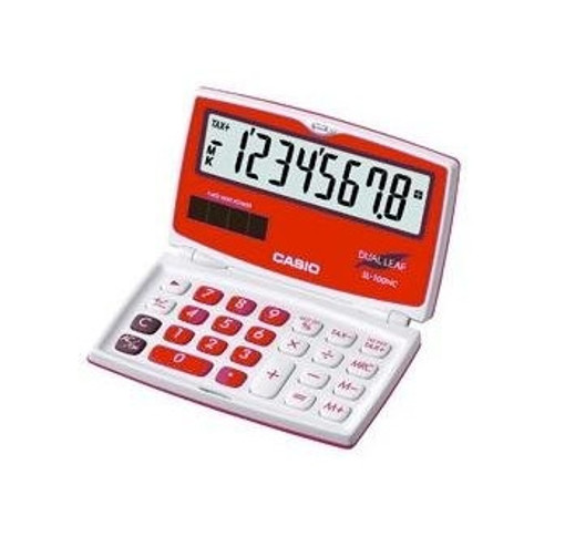 Casio SL-100NC calcolatrice Tasca Calcolatrice di base Rosso