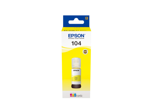 Epson C13t00p440 104 Ecotank Bottiglia Inchiostro Giallo (we) ~e~