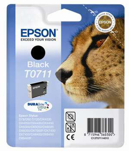 Epson Cheetah Cartuccia di inchiostro Black T0711 DURABrite Ultra Ink